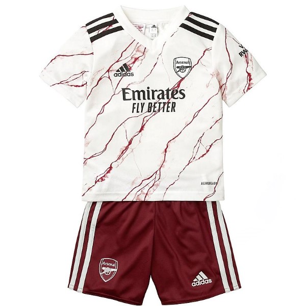 Trikot Arsenal Auswarts Kinder 2020-21 Weiß Fussballtrikots Günstig